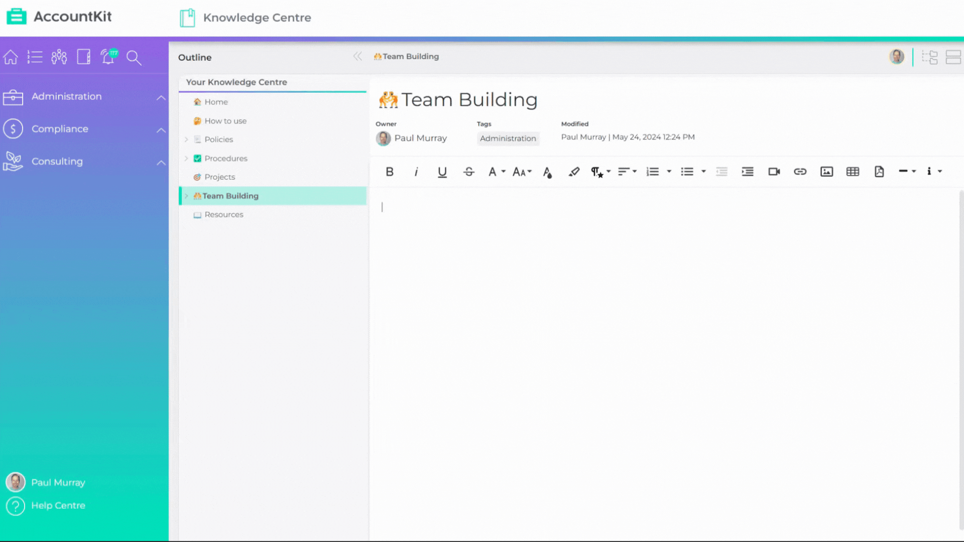 Knowledge Centre - Editing your Article.gif