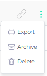 Row Actions menu