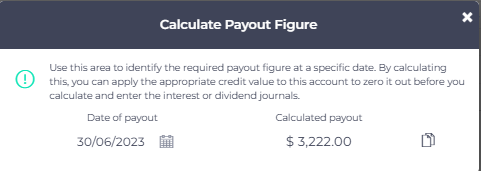 Calculate pay out