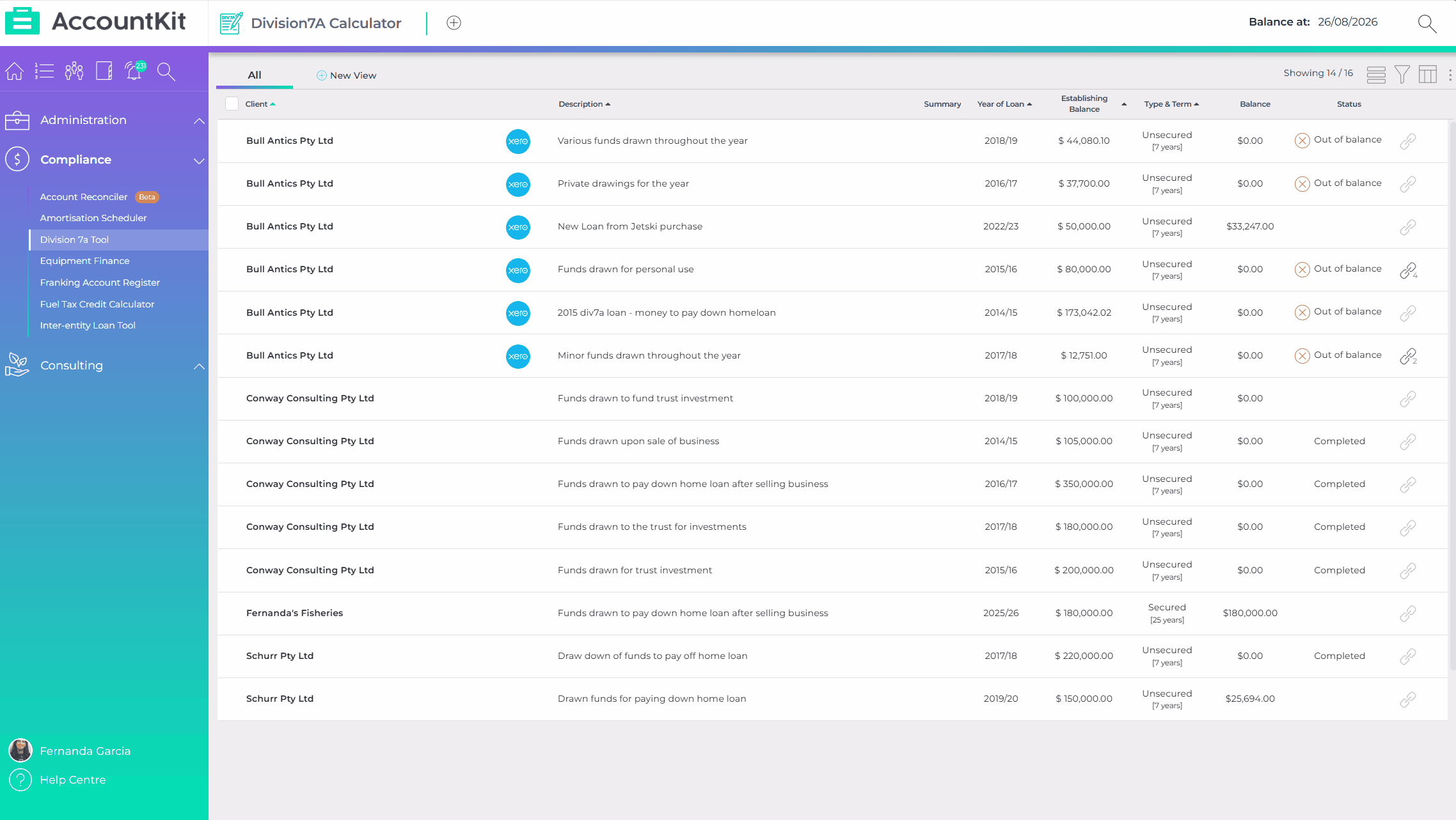 Adding repayments