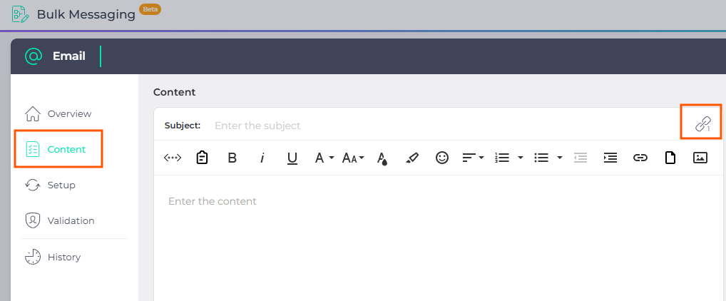 Content section